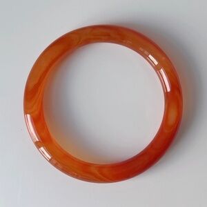 61mm Natural Carnelian Agate Round Bangle BA129
